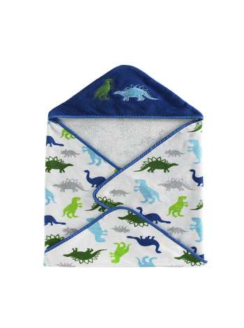 Полотенце детское с уголком, 76.2х76.2 см, хлопок, серия Dino Park, Kassatex