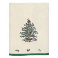 Полотенце банное, 127 см, хлопок, слоновая кость, серия Spode Christmas Tree, Avanti