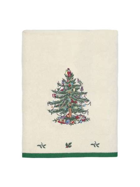 Полотенце банное, 127 см, хлопок, слоновая кость, серия Spode Christmas Tree, Avanti