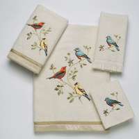 Полотенце для рук, 76 см, хлопок, слоновая кость, серия Gilded Birds, Avanti