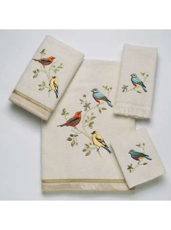 Полотенце для рук, 76 см, хлопок, слоновая кость, серия Gilded Birds, Avanti
