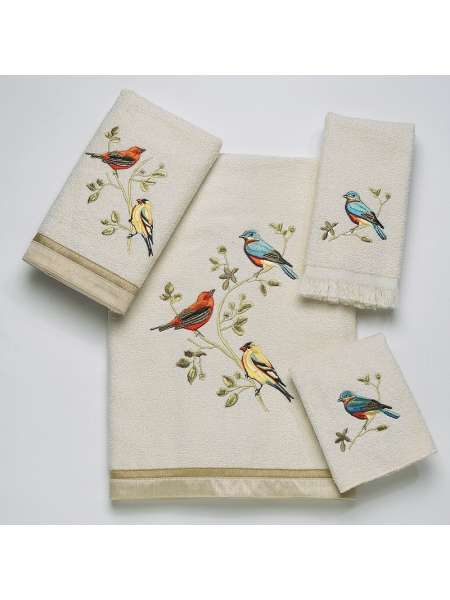 Полотенце для рук, 76 см, хлопок, слоновая кость, серия Gilded Birds, Avanti