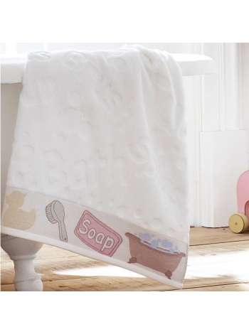 Полотенце для рук, 71x41 см, хлопок, белый, серия Bathtime, Kassatex