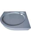 Поддон для душа GuteWetter Deluxe 90x90x16 R серый