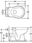 Унитаз приставной Kerasan Retro 101101 горизонтальный выпуск