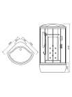 Душевая кабина Edelform Roma EF-1020T без термостата