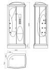 Душевая кабина Edelform Decor EF-3050T L