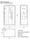Душевая кабина Edelform Quadro EF-4051T L