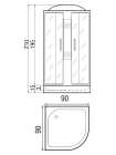 Душевая кабина River Nara Light 90/15 МТ