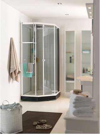 Душевая кабина IDO Showerama 8-5 90x90 стекло тонир., проф. белый