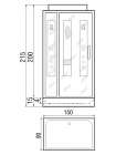 Душевая кабина River Nil 8068 150/90 МТ
