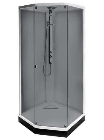 Душевая кабина IDO Showerama 8-5 100x100 стекло тонир., проф. белый