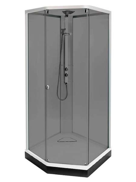 Душевая кабина IDO Showerama 8-5 100x100 стекло тонир. проф. серебристый
