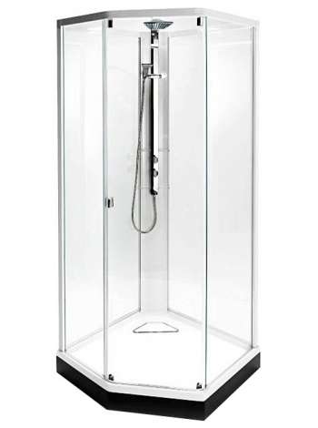 Душевая кабина IDO Showerama 8-5 90x90 стекло прозр., проф. белый