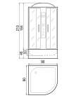 Душевая кабина River Desna 90/46 MT