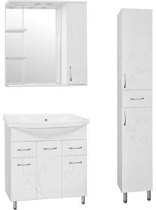 Тумба с раковиной Style Line Эко Фьюжн №26 80 белая