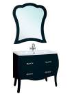 Тумба с раковиной Bellezza Грация 90 черная