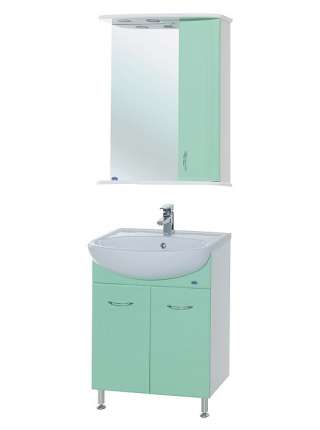 Тумба с раковиной Bellezza Уют 60 салатовая