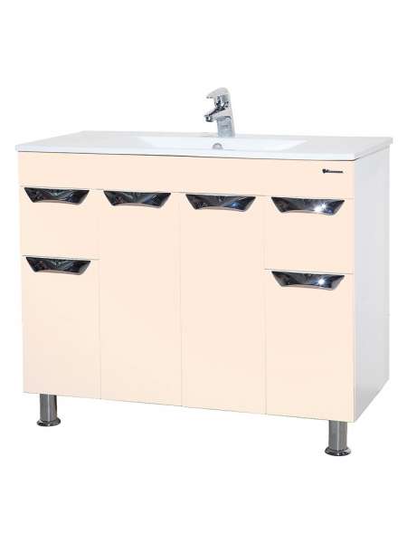 Тумба с раковиной Bellezza Симона 100 бежевая