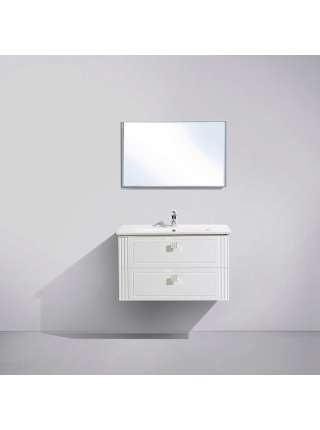 Тумба с раковиной BelBagno Atria 83 bianco lucido 2 ящика