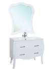 Тумба с раковиной Bellezza Грация 80 белая