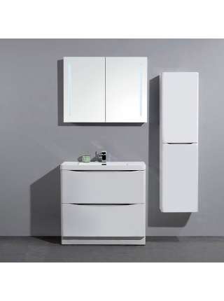 Тумба с раковиной BelBagno Ancona-N 80 bianco lucido напольная