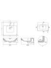 Тумба с раковиной BelBagno Luxury 50 bianco lucido