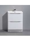 Тумба с раковиной BelBagno Ancona-N 80 bianco lucido напольная