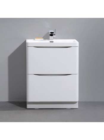 Тумба с раковиной BelBagno Ancona-N 80 bianco lucido напольная