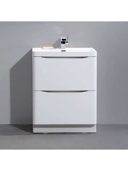 Тумба с раковиной BelBagno Ancona-N 80 bianco lucido напольная