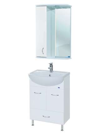 Тумба с раковиной Bellezza Уют 50 с нижним ящиком белая