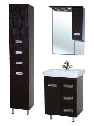 Тумба с раковиной Bellezza Сиена 60 2 ящика венге