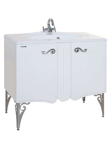 Тумба с раковиной Bellezza Эстель 90 белая