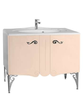 Тумба с раковиной Bellezza Эстель 100 бежевая