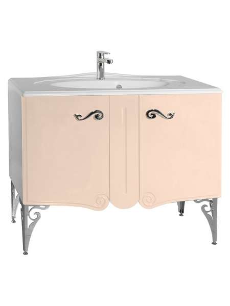Тумба с раковиной Bellezza Эстель 100 бежевая