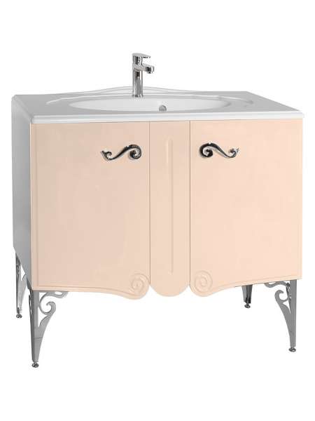 Тумба с раковиной Bellezza Эстель 80 бежевая
