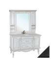 Тумба с раковиной Bellezza Рим 120 черная патина серебро
