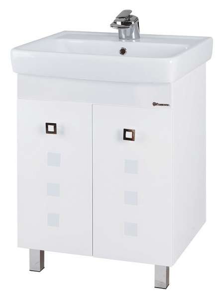 Тумба с раковиной Bellezza Натали 60 белая