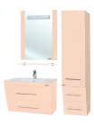 Тумба с раковиной Bellezza Берта подвесная 60 бежевая
