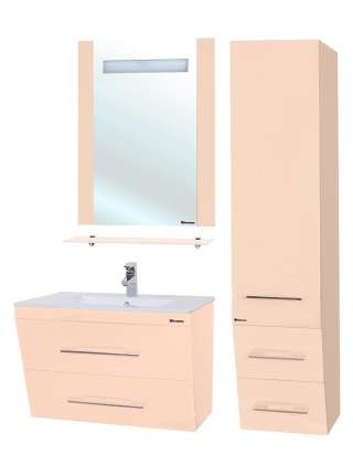 Тумба с раковиной Bellezza Берта подвесная 60 бежевая