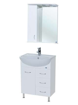 Тумба с раковиной Bellezza Уют 60 3 ящика белая