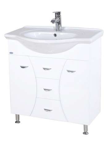 Тумба с раковиной Bellezza Кристи 75 2 ящика