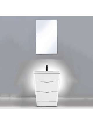 Тумба с раковиной BelBagno Piramide 65 bianco lucido
