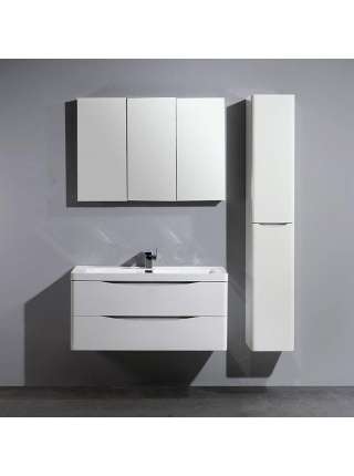 Тумба с раковиной BelBagno Ancona-N 100 bianco lucido подвесная