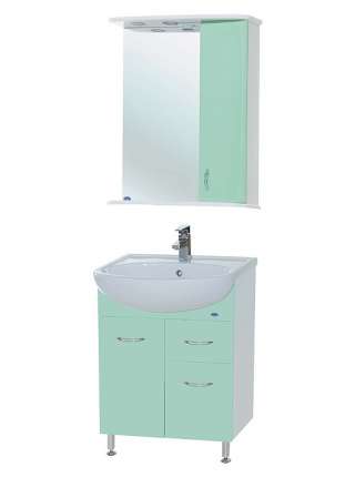 Тумба с раковиной Bellezza Уют 60 1 ящик салатовая