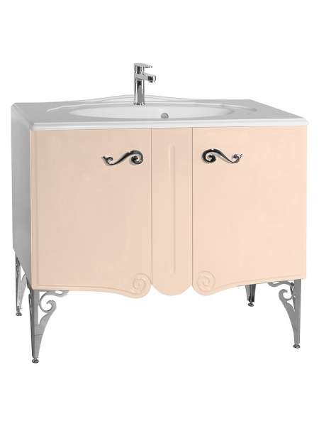 Тумба с раковиной Bellezza Эстель 90 бежевая