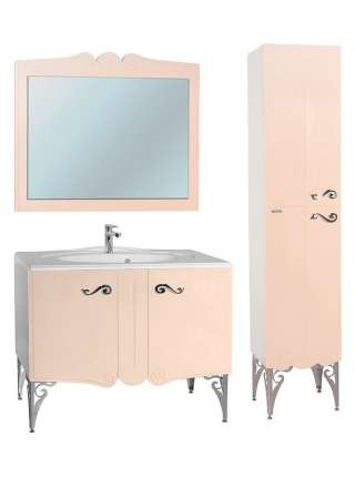 Тумба с раковиной Bellezza Эстель 90 бежевая