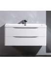 Тумба с раковиной BelBagno Ancona-N 100 bianco lucido подвесная