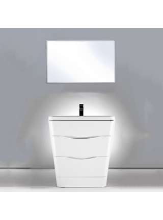 Тумба с раковиной BelBagno Piramide 80 bianco lucido