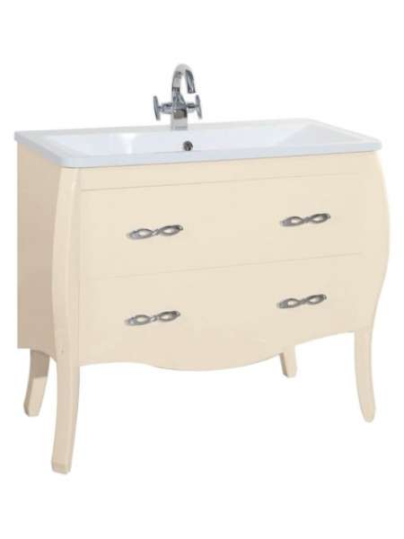 Тумба с раковиной Bellezza Грация 90 бежевая